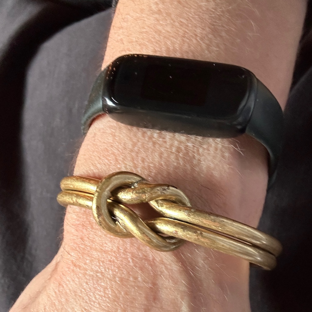 Madewell Gold Knot Double-Row Cuff Antique Gold Look 28$